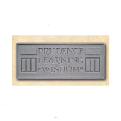Frank Lloyd Wright Prudence Learning Wisdom plaque or stepping stone