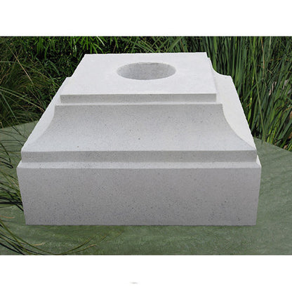 Winthrop cast stone plinth for urns and planters