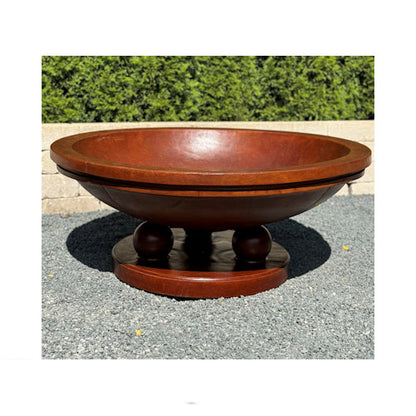 Spheres Dish Planter large scale low bowl decorative cast stone urn