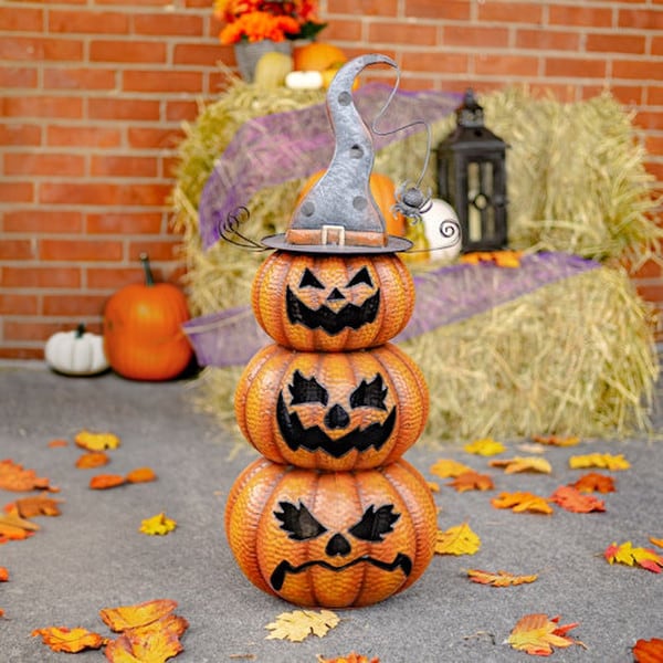 Pumpkins Jack-O-Lantern Totem Decoration