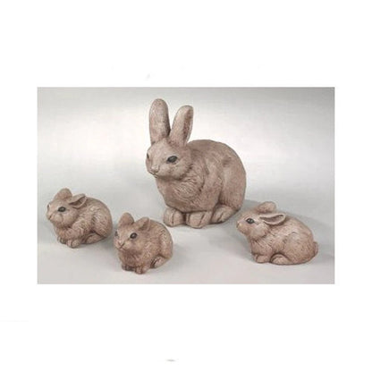 Rabbit Family Set Of Four Statuary