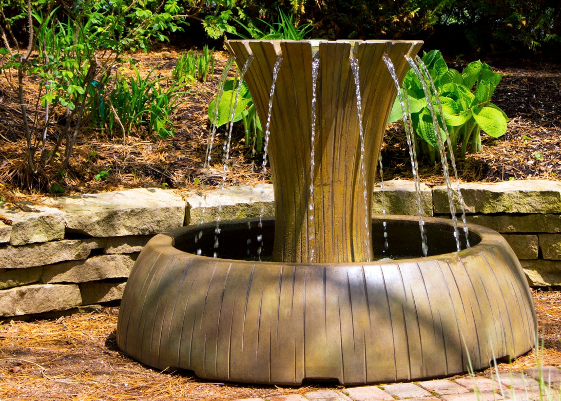 Unique Spillways impressive modern contemporary cascading Radiance garden fountain
