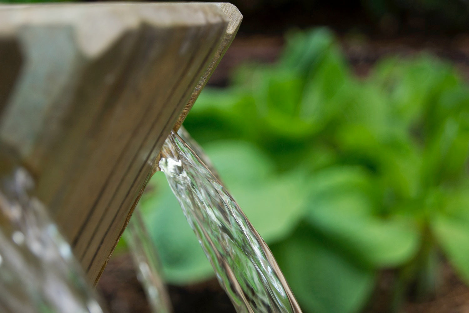 Close up of fountains spillways to show the detail