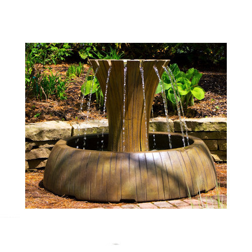 impressive modern contemporary cascading Radiance garden fountain