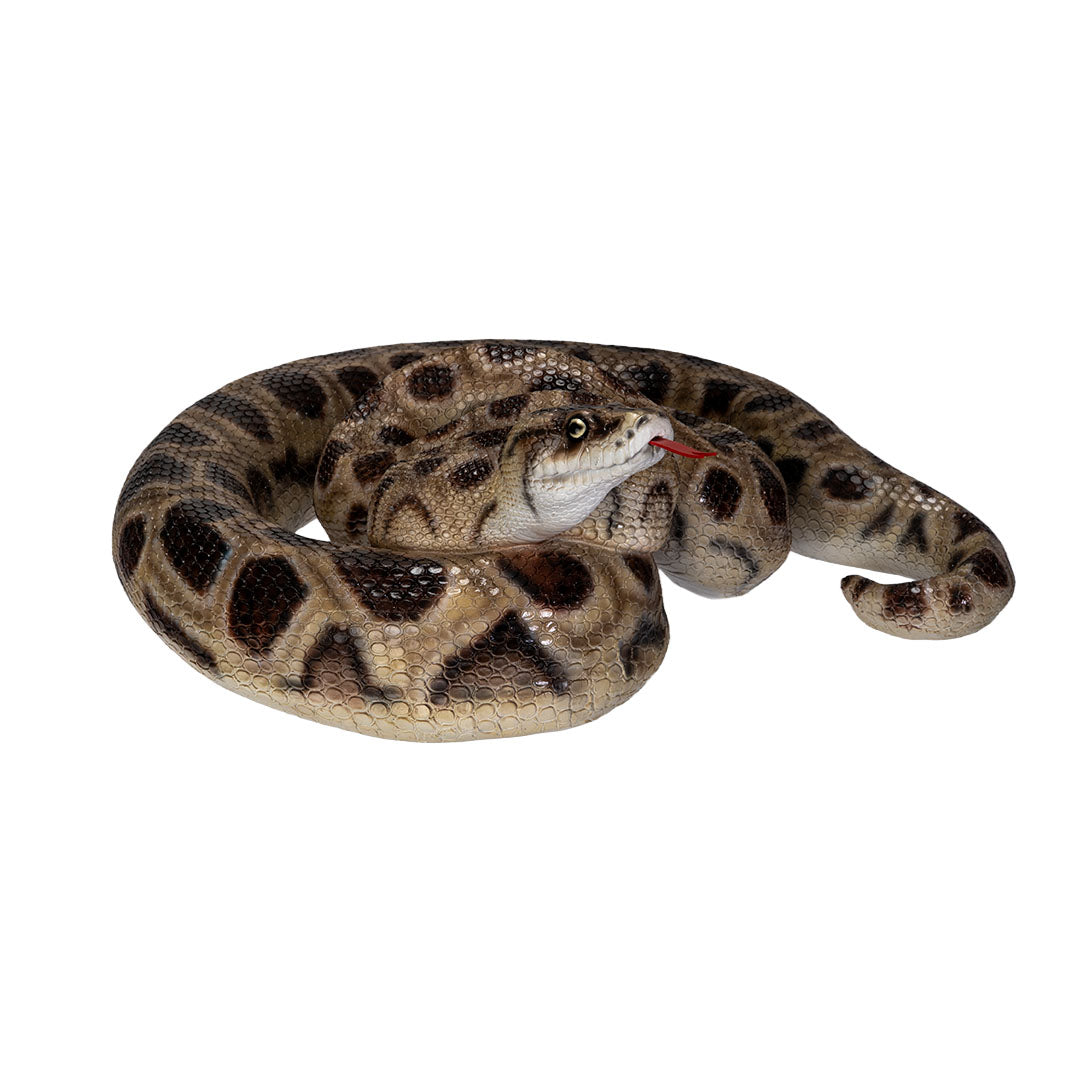 Big Snake Coiled boa constrictor decorative statue realistic display sculpture
