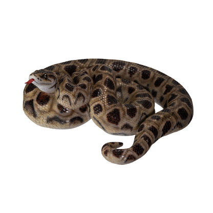 Realistic boa snake sculpture coiled reptile statue