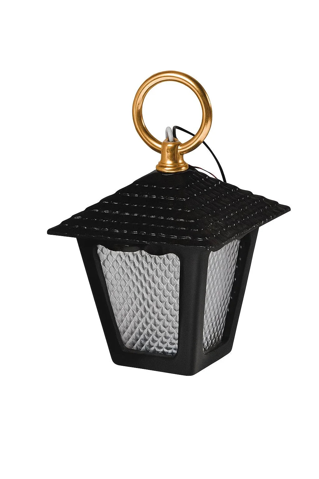 Replacement glass lantern with 110-volt wiring for statuary Massarelli