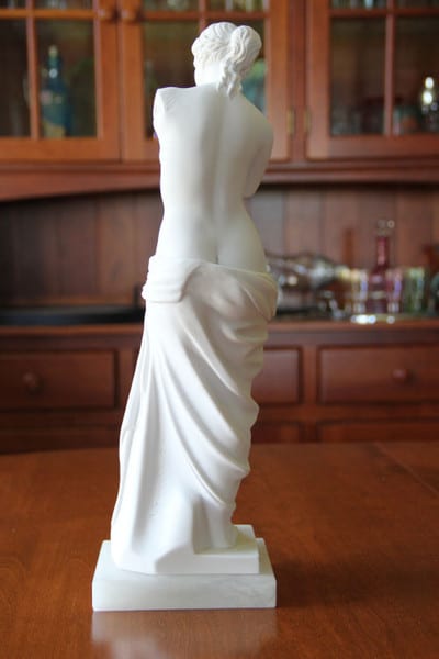 Replica Copy of Venus De Milo Aphrodite Of Melos Marble Sculpture back view