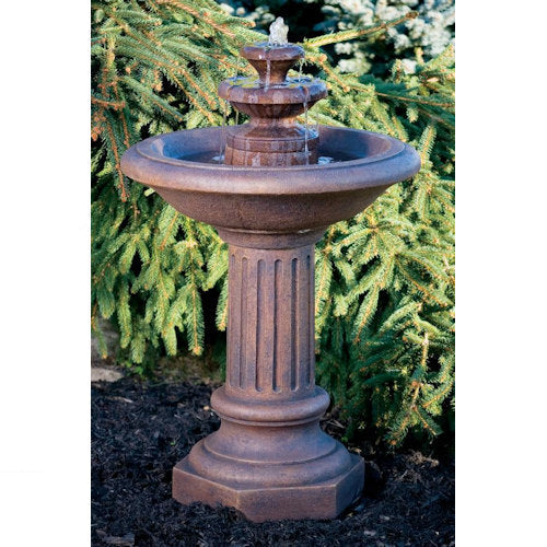 Roman Fluted Fountain 37.75" High