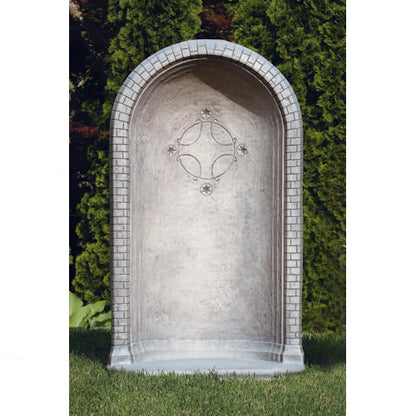 Large Round Grotto For 36 Inch Statues Estate Sized Arched Cement Niche Alcove for Religious Sculptures