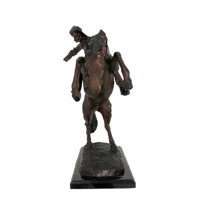 Bronze Wooly Chaps Remington Cowboy Statue
