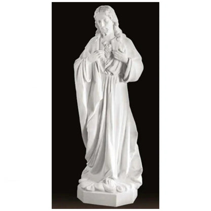 Sacred Heart Of Jesus Life-Size Bonded Marble Statue