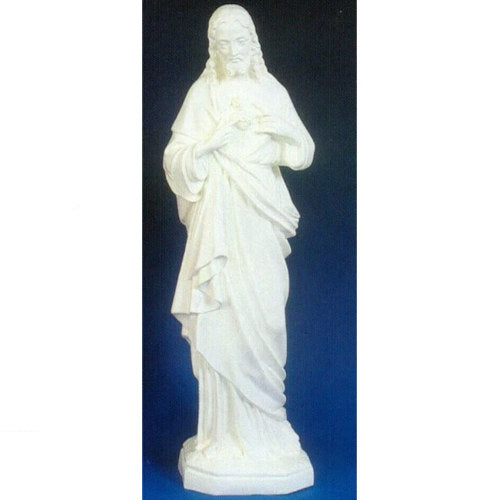 Sacred Heart Of Jesus White 32 inches High garden sculpture church figure