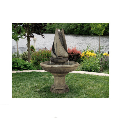 Sail Away Cement Garden Fountain 52" High