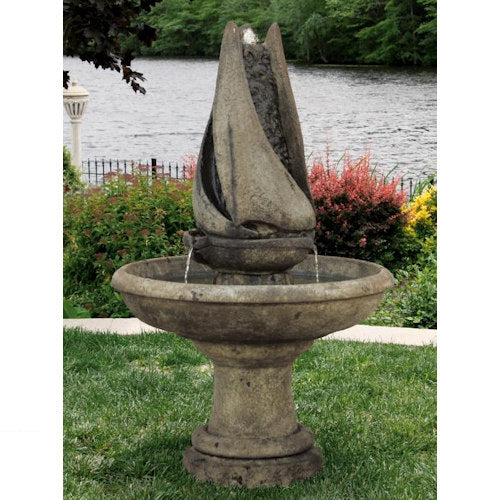 Sail Away Cement Garden Fountain 52" High