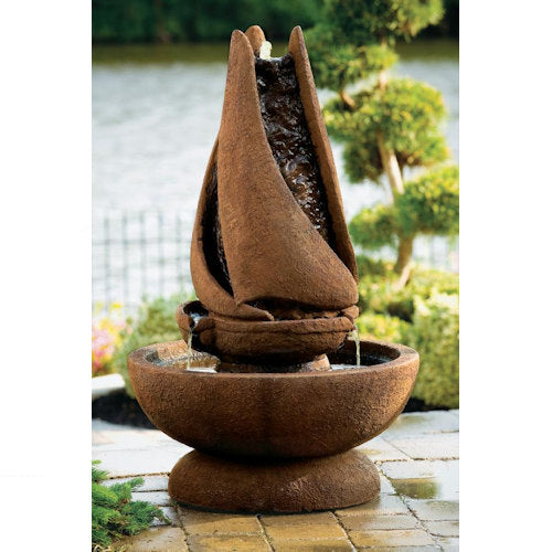 Sail Way Fountain Contemporary Unique Shaped Modern Sailing Cement