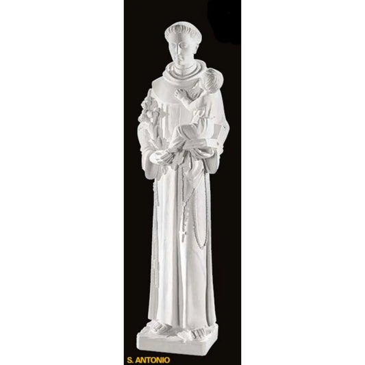 Carrara Marble Saint Anthony Made in Italy Sculpture San Antonio
