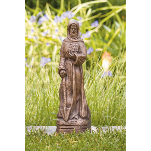 Saint Fiacre Garden Sculpture 15" High