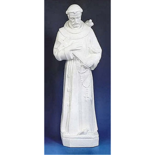 Saint Francis statue large-scale classical church design