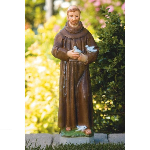 Saint Francis with Birds Statue Hand Finished Garden Statue