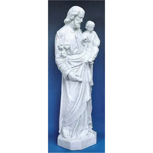 Saint Joseph And Child Granite 24" High