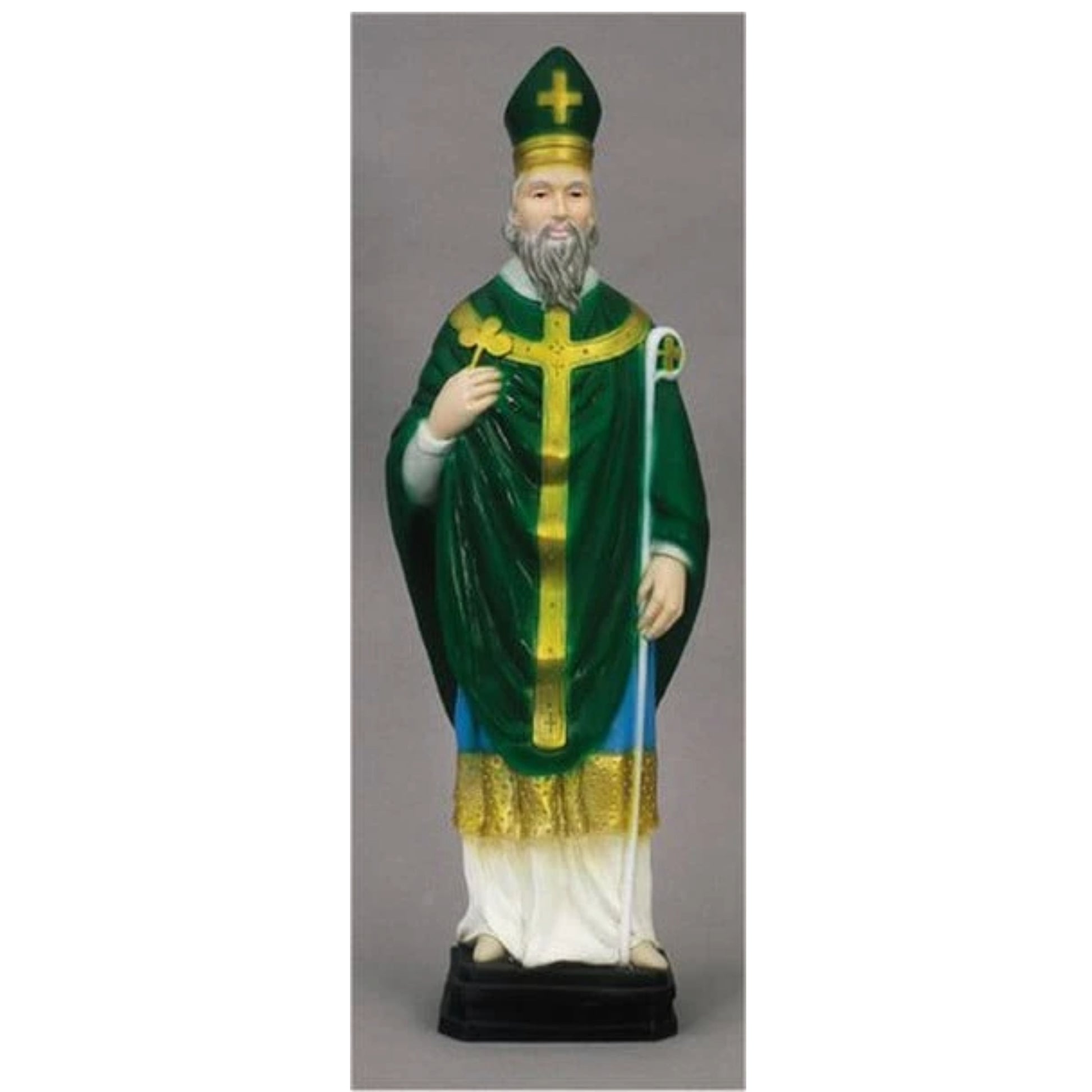 Patron Saint Patrick Color Garden Statue of Ireland