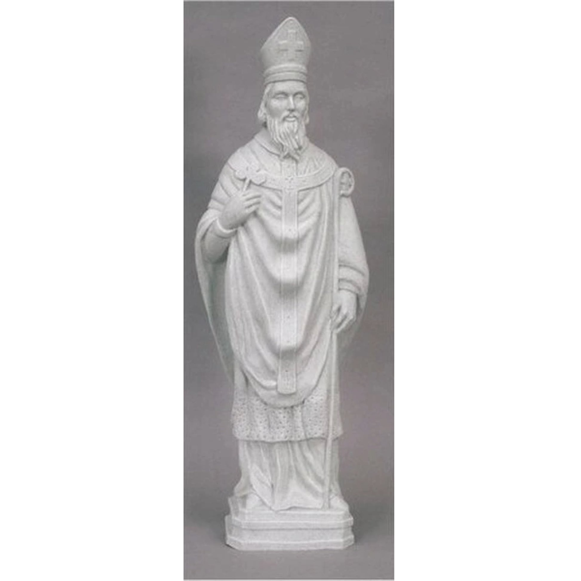 Saint Patrick Faux Granite Statue Catholic Irish Gift