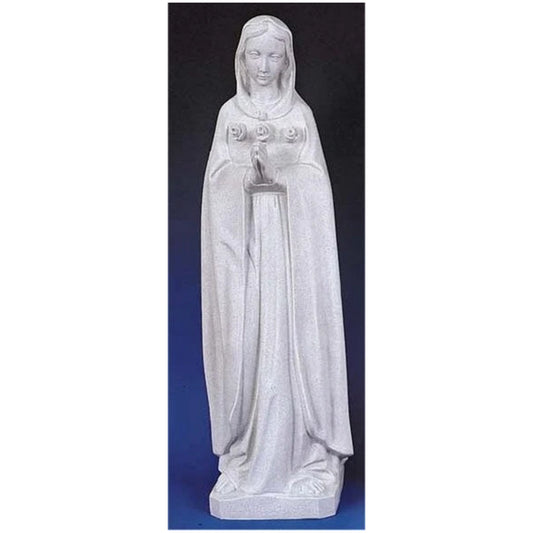 Catholic Saint Rose Mystica Faux Granite Statue