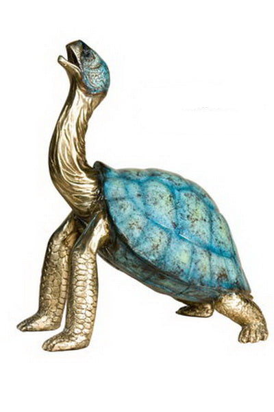 Seaside Tone Bronze Turtle Statue special coloring Garden sculpture unique