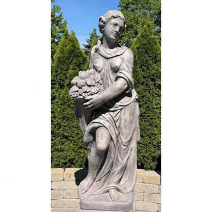 American made cast stone Summer Goddess garden statue life size sculpture