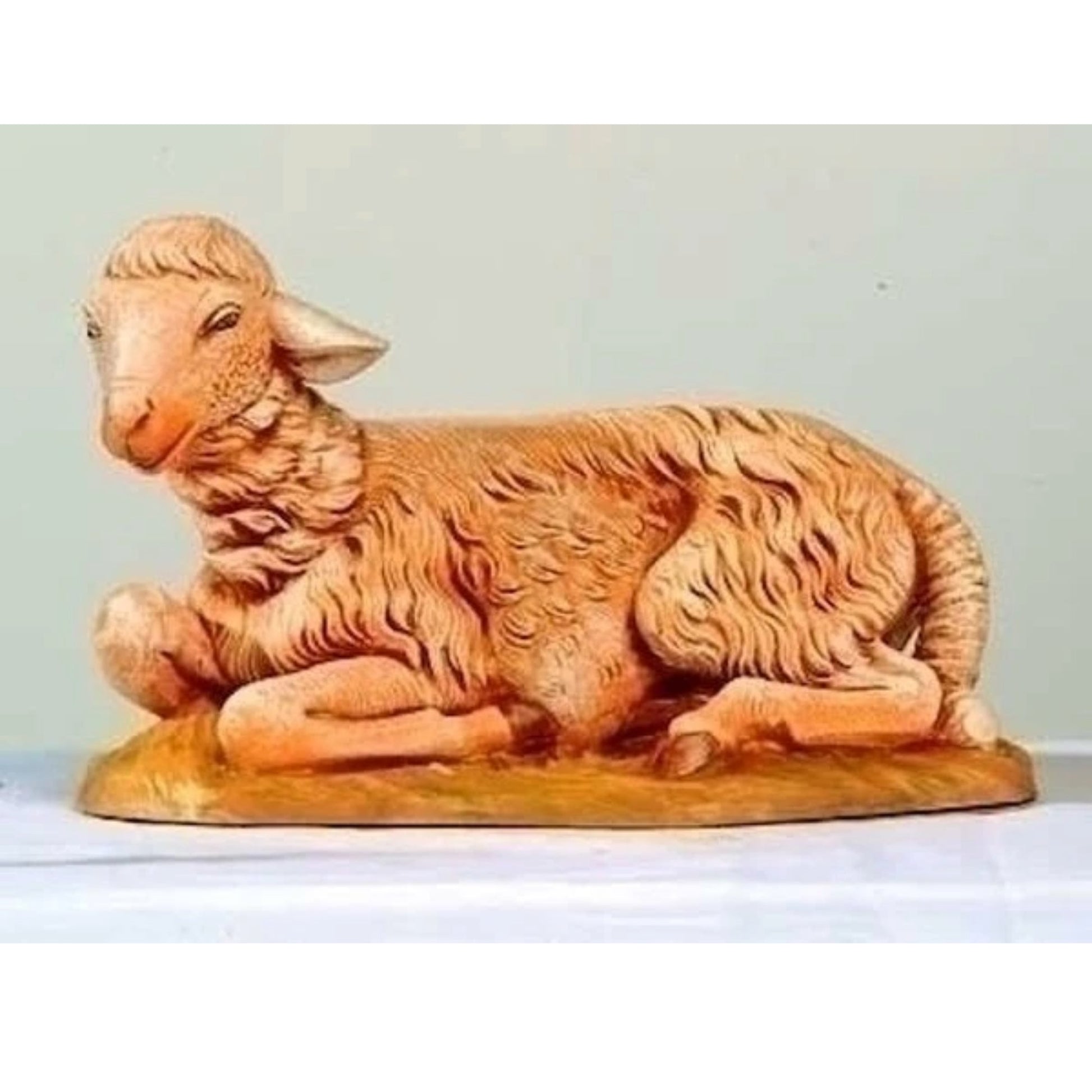 lamb sheep nativities Sculptures churches statues brown Fontanini