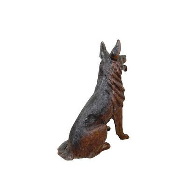 Service German Shepherd Dog Bronze Statue police dog memorial back view