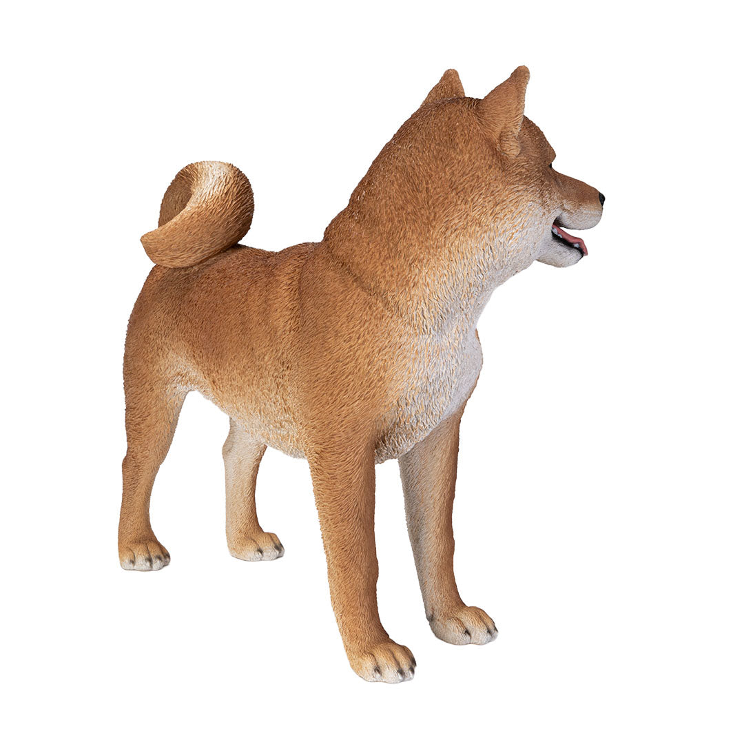Shiba Inu Life Like Dog Statue Realistic Sculpture back view of Japanese dog