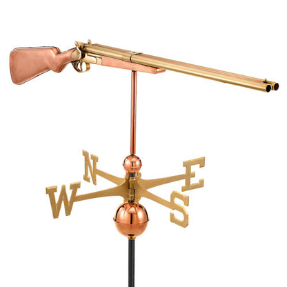 Sportsman Shotgun Wind Direction Vane Weather sculpture