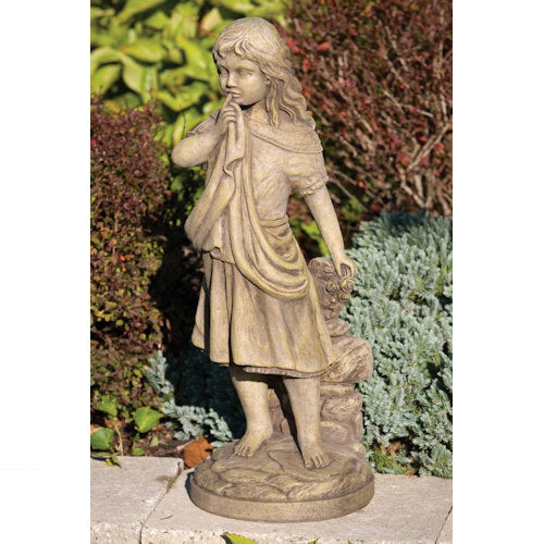 Shy One - Shy Girl Garden Statue 24.5" High