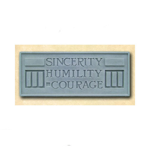 Frank Lloyd Wright Motto Plaque Prairie Style Relief Panel