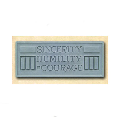 Frank Lloyd Wright Motto Plaque Prairie Style Relief Panel