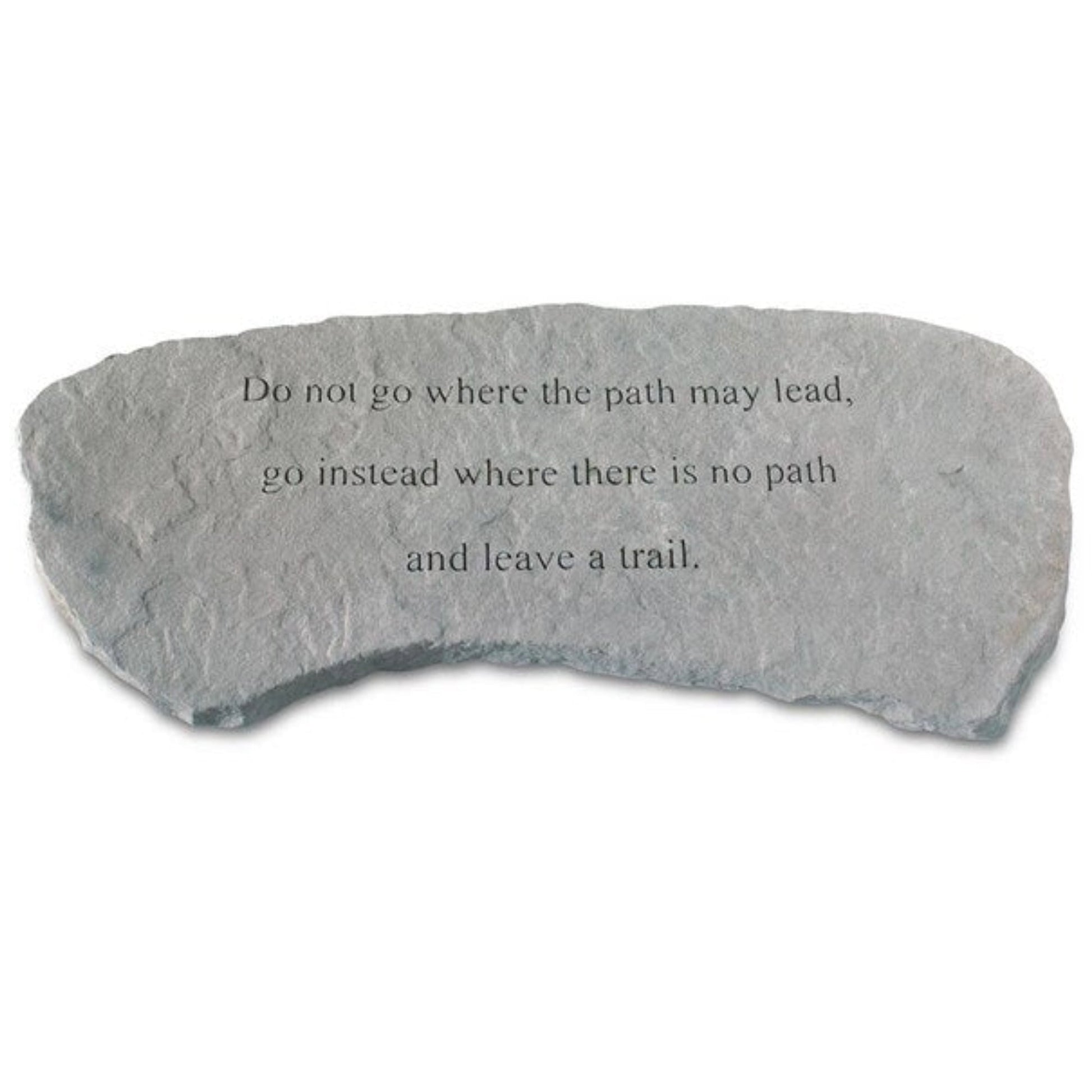 Garden Memorial Bench Do not go where the path may lead