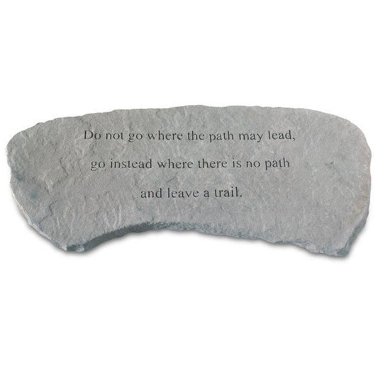 Garden Memorial Bench Do not go where the path may lead