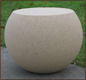 Round Sphere Garden Stool & Bollard 20 inches High