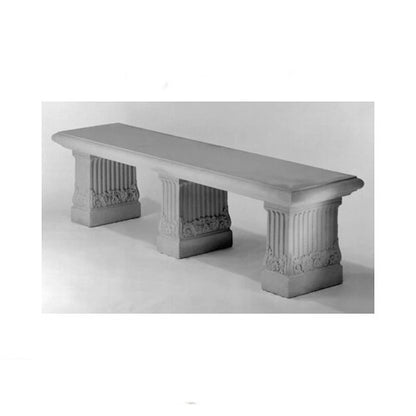 Three leg bases  of a  Architectural Garden Seat huge bench estate size cast stone heavy weight