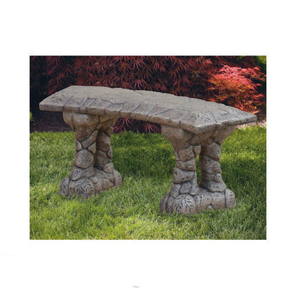 Stone Curved Bench 40" Long