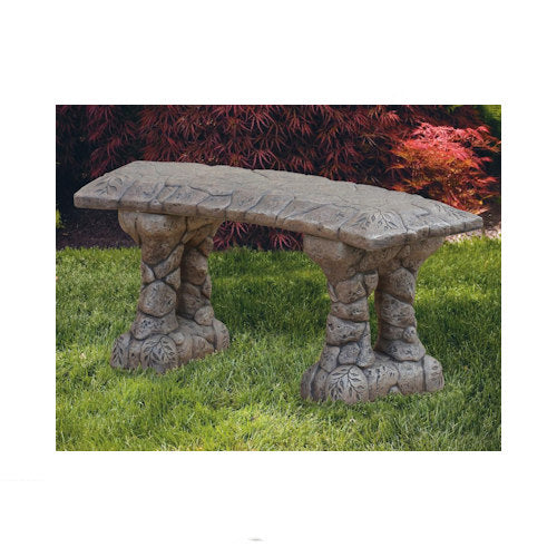 Stone Curved Bench 40" Long