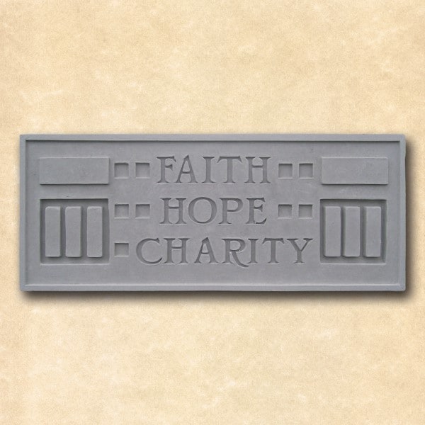 Frank Lloyd Wright Larkin Faith Hope Charity Plaque - Thumbnail 2