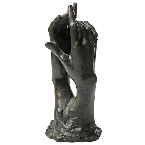 Study for The Secret Clasping Cathedral Hands by Rodin Sculpture