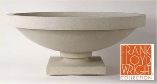 Frank Lloyd Wright Dana House vase cast stone planter prairie style Large
