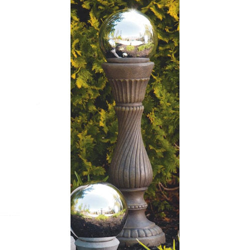 Architectural Gazing Swirl Globe Display Pedestal only display cast stone