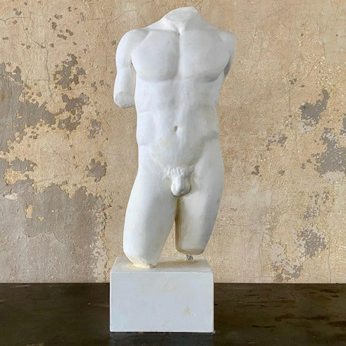 Torso male nude of Antiquity physique drawing study artist cast statue