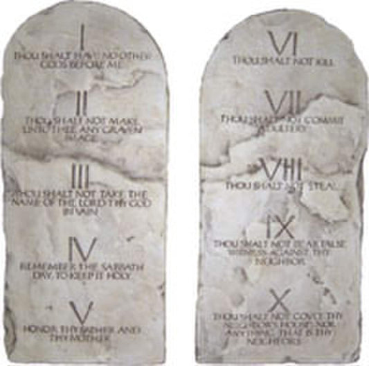 Ten Commandments Wall Plaques Sculptures