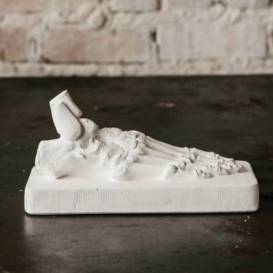 Skeletal Foot Drawing Cas Statue From an antique medical model Artist Study